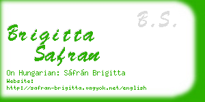 brigitta safran business card