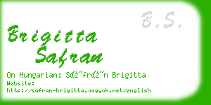 brigitta safran business card